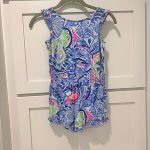 EUC Lilly Pulitzer girls romper size M